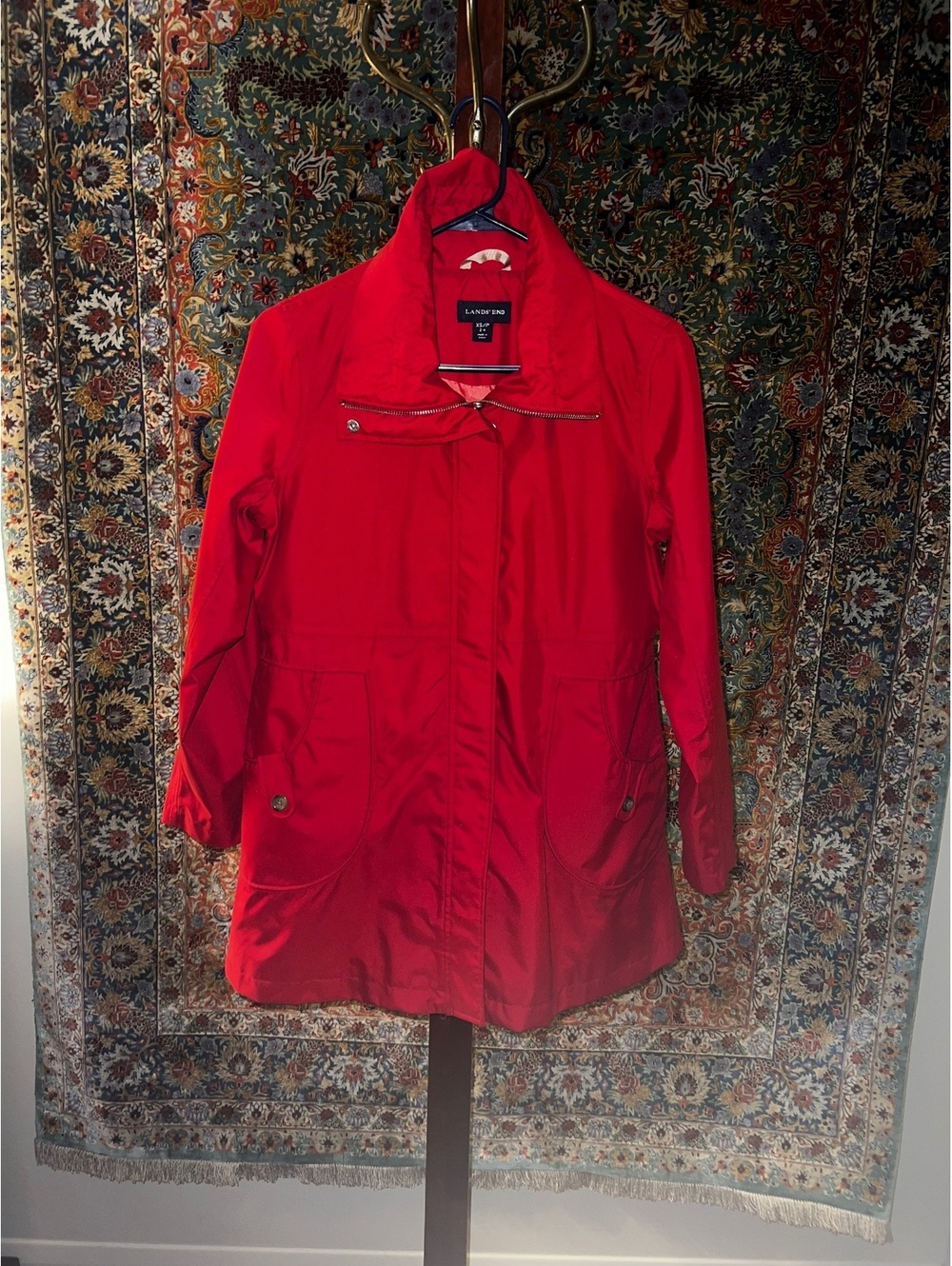 Lands' End Red Coat XS 2 4